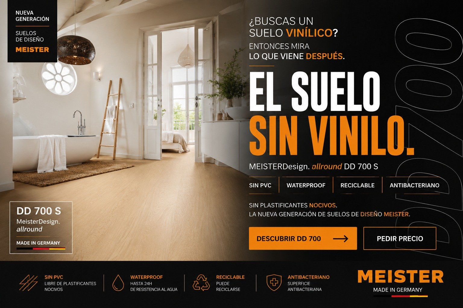 MEISTERDesign allround DD 700 S, suelo de diseño sin PVC en MEISTER Córdoba